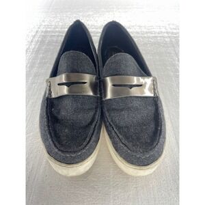 Michael Kors Gray Textile Loafer‎ Slip On Comfort Shoes Size 9M